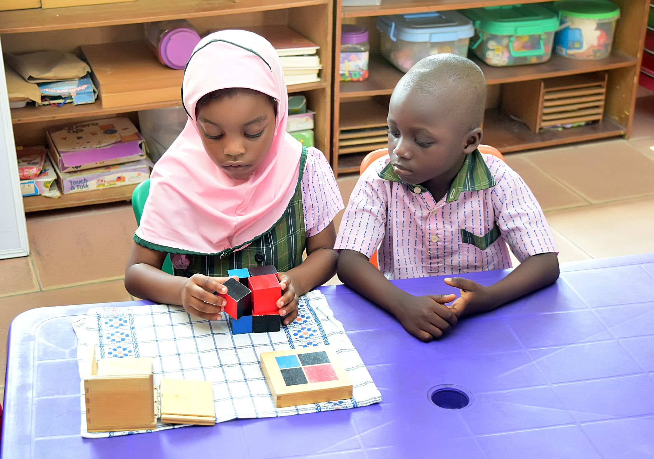Pupils learning together in a Fareedah classroom