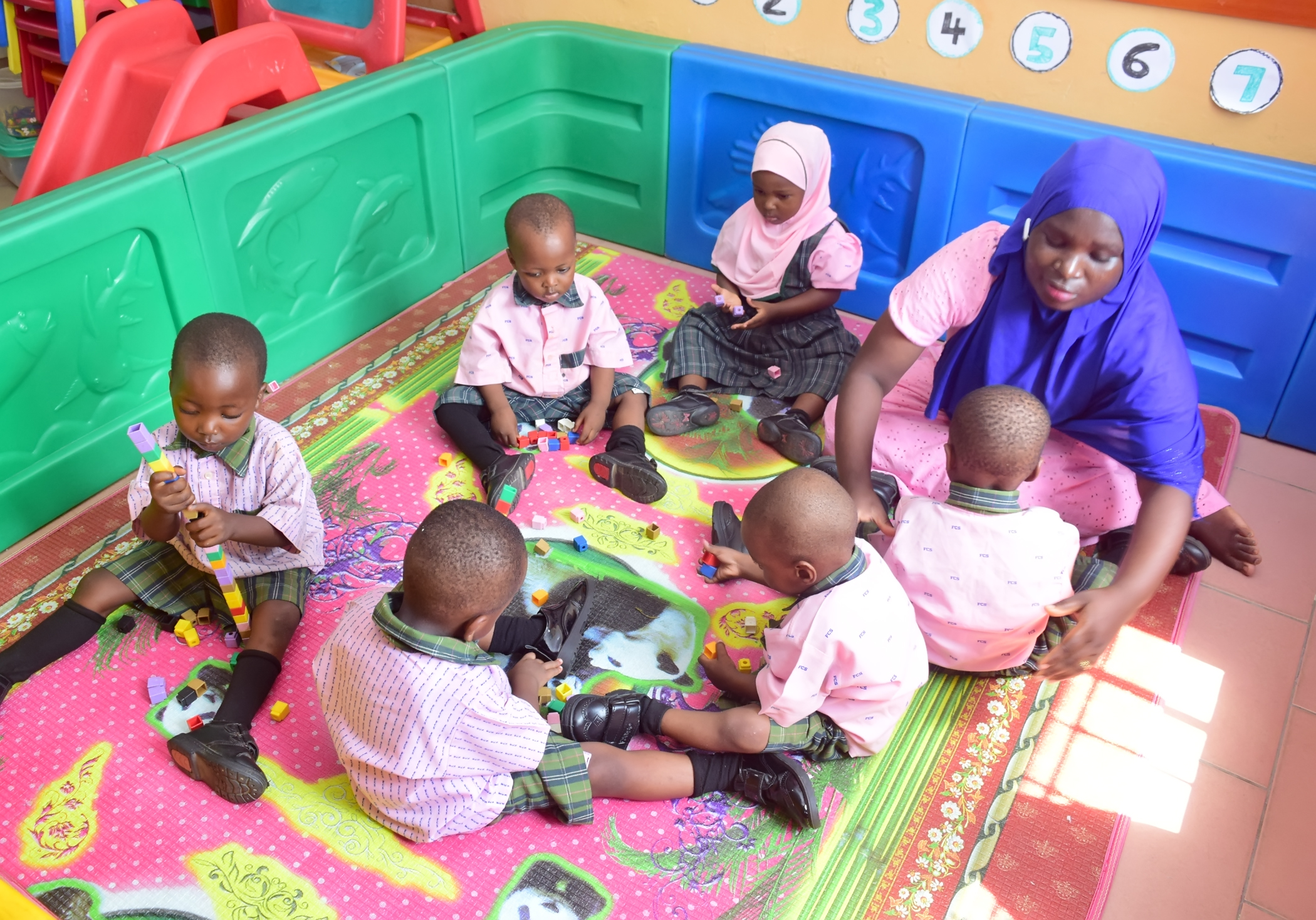 Nursery children learning through play